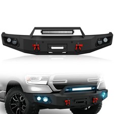 Front Bumper W Winch Plate For 2019-2024 Dodge Ram 1500 Not For 1500 Classic