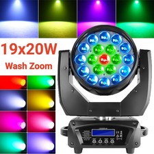 19x20W LED Wash Zoom Moving Head Light DMX RGBW Beam Stage Lighting Disco Show