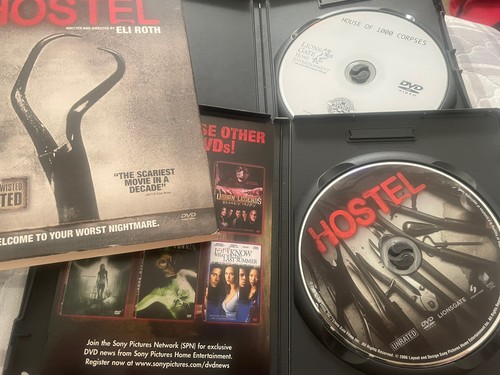 Rob Zombie’s House of 1000 Corpses + Hostel w/slip cover Quentin Tarantino - Imagen 3 de 4