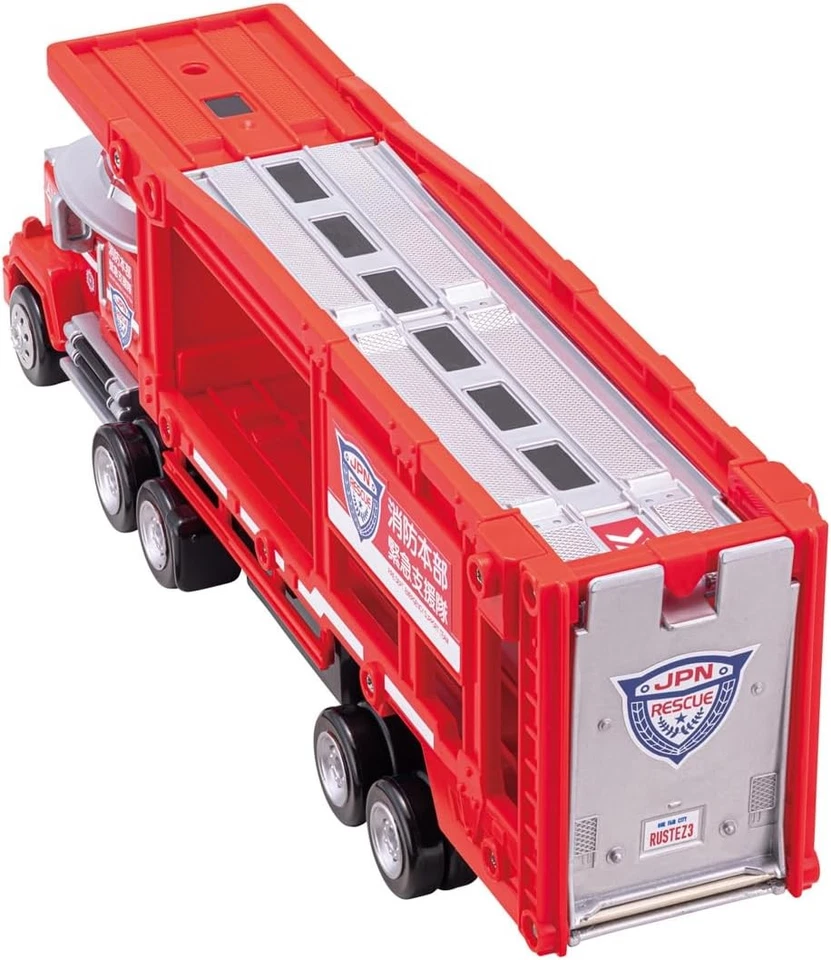 Takara Tomy Disney Pixar Cars Tomica Rush To The Scene! Mini coche portador de rescate Foto 4 de 4