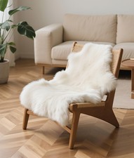 Genuine Sheepskin Area Rug, 100 New Zealand Genuine Natural Luxury Fluffy Lam...