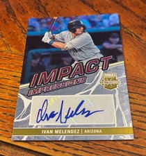 2023 Panini Elite Extra Ivan Melendez Impact Impressions Prospect Auto 07/10