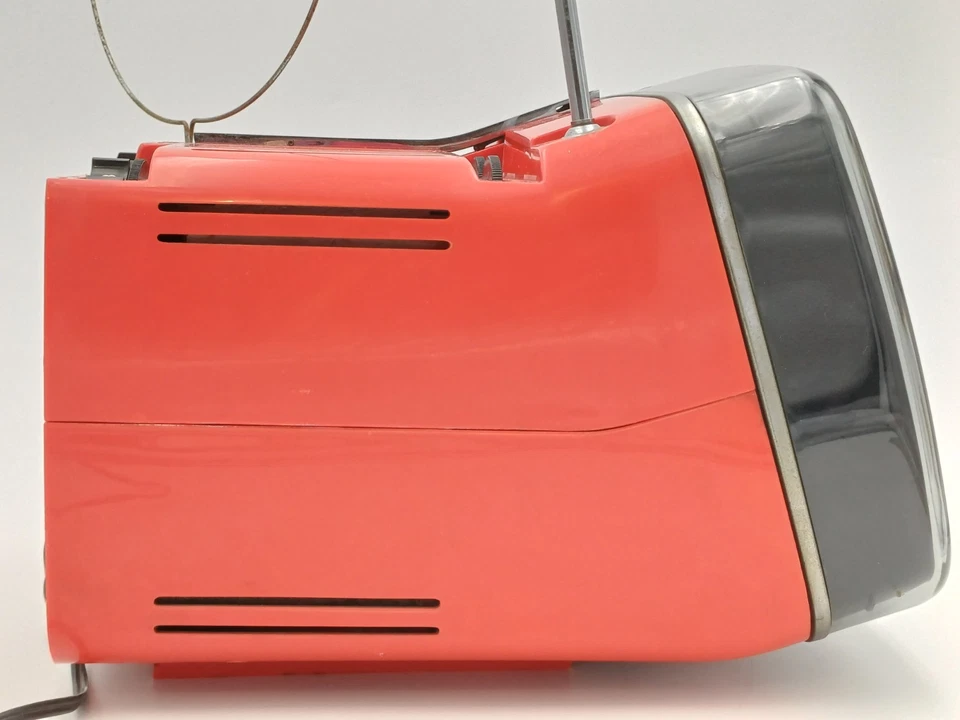 BRIONVEGA ALGOL 11' VINTAGE TV - ROSSO CORALLO - Immagine 4 di 4