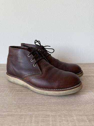 USA Made RED WING Heritage 3141 Work Chukka Boots In Briar Oil Slick Mens 10.5 D - Picture 5 of 9
