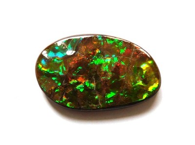 18.00 Ct Natural Canadian Ammolite Cabochon Loose Gemstone 27.8X17X4.3MM LU32