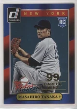 2014 Donruss The Rookies Gold Career Stat Line 70/99 Masahiro Tanaka #18 RC l2h