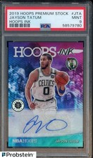 2019 Hoops Premium Stock Hoops Ink Jayson Tatum Celtics AUTO PSA 9 MINT