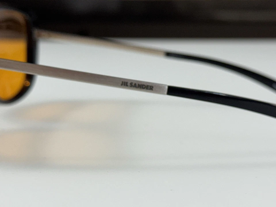 Gafas de sol Jil Sander J 3000 A 145 TITANIO de colección raras lentes naranja coleccionar Foto 2 de 4