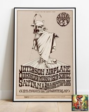 Jefferson Airplane 1970 Grateful Dead : Live Concert Tour Repro Poster Up To 36"