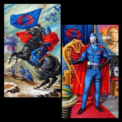 GI Joe Cobra Commander SDCC Exclusive 2 Poster Set 8.5 X 11 