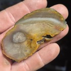 Lot of 3 Polished Agatized Chert Lapidary Stone Slabs/Slices - 112g Cabbing — photo 3