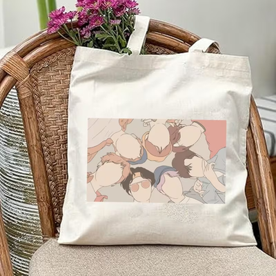 BTS ARIRANG CONCERT KPOP CANVAS TOTE BAG KOREAN STYLE CUTE FANMADE