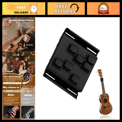 Ukulele & Guitar Chord Presser Tool - Practice Aid for Acoustic Learning & Train