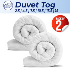 2 PACK Duvets Set Hotel Quality Quilt Duvet 2.5 4.5 7.5 10.5 13.5 15 TOG UK Size