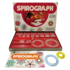 Spirograph Kenner 1973 Drawing Stencil Set Instructions Not Complete
