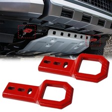 Front Tow Hooks for Tacoma 2024-2026 4Runner 2025-2026 F150 2009-2023, Red