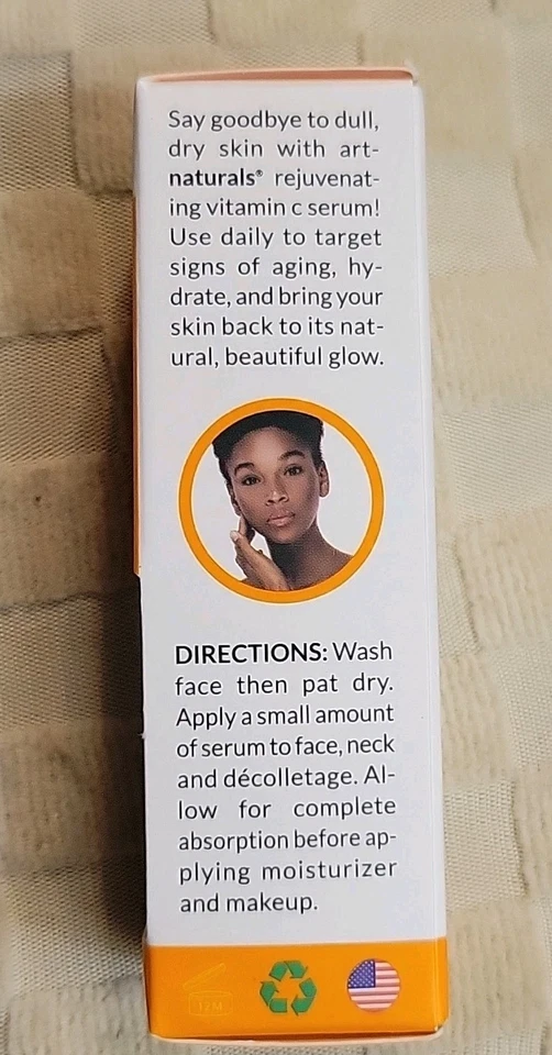 Suero hidratante + iluminador Art Naturals vitamina C 10 ml/0,33 oz EXP 07/2027 Foto 4 de 4