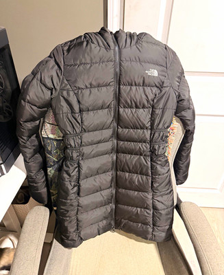 The North Face Aconcagua Women s Black Down Puffer Jacket Full Zip Quilted XS