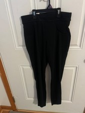 NEW WOMEN'S SIZE SMALL 4-6 HUE HIGH RISE COMFORT WAIST FULL LENGTH DENIM LEGGING