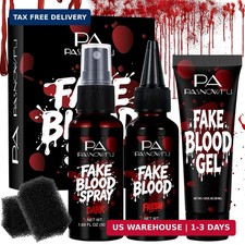 Fake Blood Kit 3 Types Realistic Fake Blood for Halloween Costumes