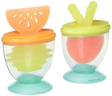 3-In-1 Teethe, Taste  Take-Along Teethers - Combo Strawberry  Orange - Bpa-Fre
