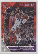 2019 Panini NBA Hoops Premium Stock Red Cracked Ice Prizm Kent Bazemore #4 09bu