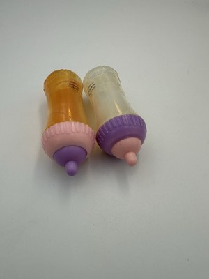 TOYS R US You & Me MAGIC Disappearing Baby Doll Milk Bottle & Orange Juice Lot