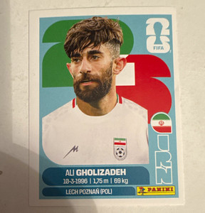 Panini FIFA World Cup 2026 Ali Gholizadeh IRN 20 Iran Portrait Sticker
