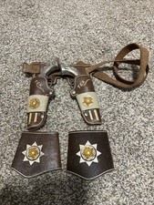 Vintage Tex cap guns with holster And Wrist Bands- 1950s / 1960s Vintage Cowboy