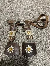 Vintage Tex cap guns with holster And Wrist Bands- 1950s / 1960s Vintage Cowboy