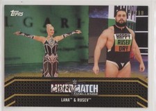 2018 Topps WWE Women's Division Mixed Match Gold 10/10 Lana & Rusev #MM-8 0ad