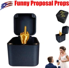 Middle Finger in a Box Surprise Spoof Funny Prank Gag Gifts for Friends USA NEW