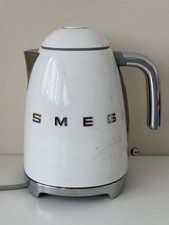 SMEG 50's Style Retro Kettle 1.7L Rapid BoiL Stainless Steel KLF03WHUK White