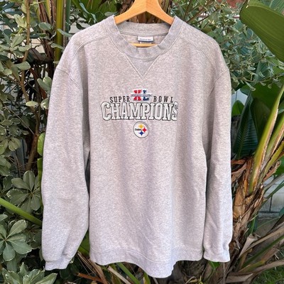 Vintage 2006 Reebok Steelers Super Bowl XL Champions Sweatshirt XL 26.5x29.5