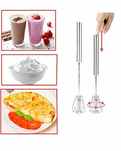 Premium Stainless-Steel Hand Push Whisk Blender, Egg Beater, Hand Egg Mixer - Picture 2 of 6