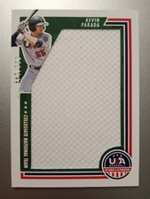 KEVIN PARADA 2021 2022 Stars & Stripes USA Baseball Jumbo Number PATCH # 32/144