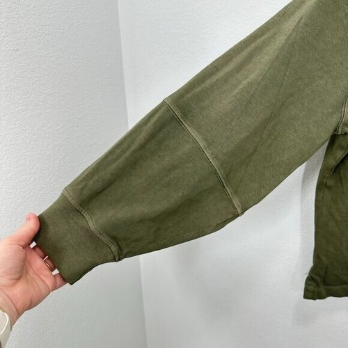 T-shirt donna Madewell taglia small verde oliva relaxed manica lunga nuova con etichetta **DIFETTOSA** - Foto 6 di 8