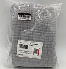 Pottery Barn Kids Organic Matelasse Changing Pad Cover Light Gray 16" W H683D