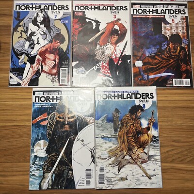 Northlanders Vertigo Comic Lot Of 5 : Sven The Returned; Volumes 2,3,5,6,8 VG