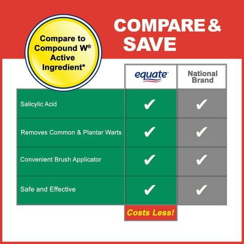 Equate Liquid Wart Remover, Maximum Strength 0.31 oz Free US Shipping