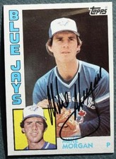 Toronto Blue Jays Star Mike Morgan signed autographed 1984 Topps baseball card--