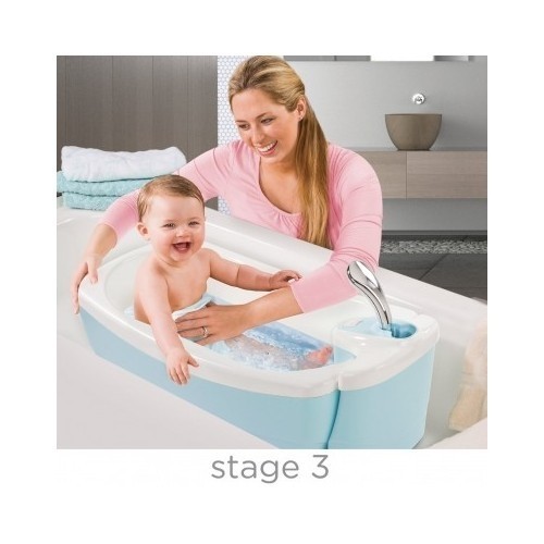 Infant Tub Whirlpool Blue Bubbling Spa and Shower Bath Baby Luxuries Newborn NEW - Picture 5 of 11