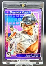 /99 Rafael Devers 2021 Optic Diamond Kings Pandora Purple Prizm Red Sox