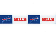 BUFFALO BILLS 7/8" GROSGRAIN RIBBON 1, 3, 5, 10 YARDS NFL FOOTBALL SHIP FROM USA