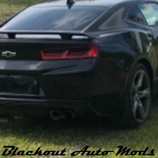 Kit de apagón de luces traseras Chevrolet Camaro 2016-2018 superposición de vinilo insertos ahumados Foto 2 de 2