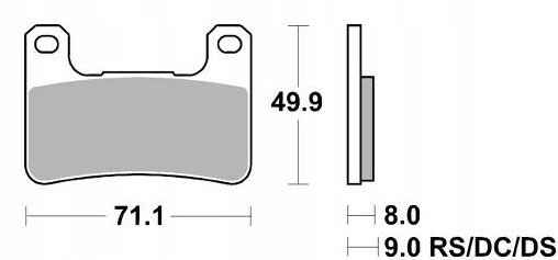 Plaquettes de frein KH379 Street Excel Sinter or pour vos sorties sportives en GSX-R 60
