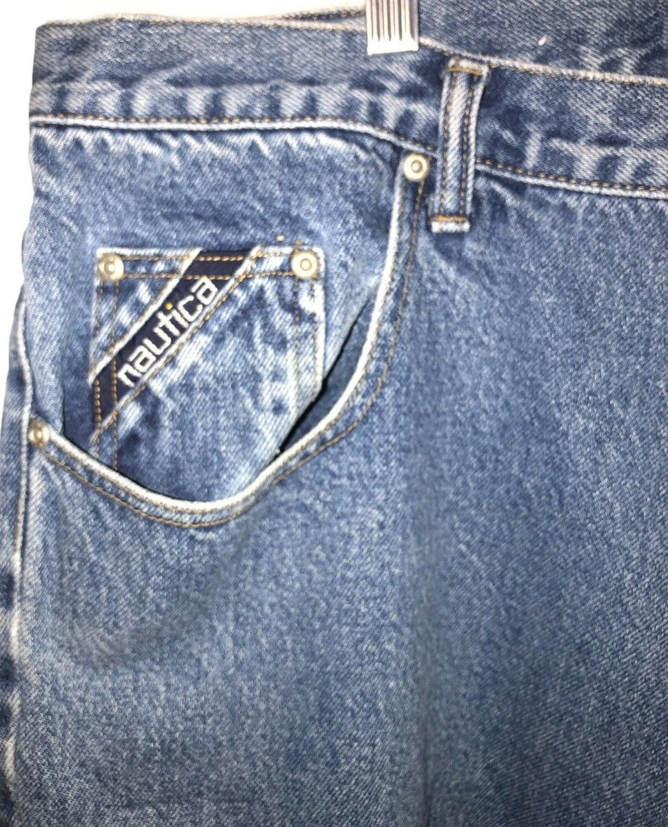 Nautica Mens Jeans 40 x 30 Nautica Marine Denim pants medium wash