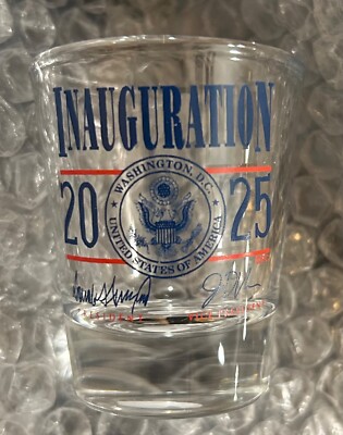 TRUMP 2025 INAUGURATION SHOT GLASS JIGGER REPUBLICAN VANCE GOP MAGA AMERICA NEW