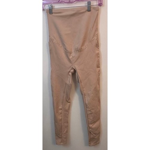 Small 3 pairs of maternity leggings Black dark brown light brown with pockets - Picture 7 of 11
