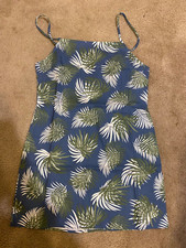 womens urban outfitters spaghetti strap palm tree dress size large $59